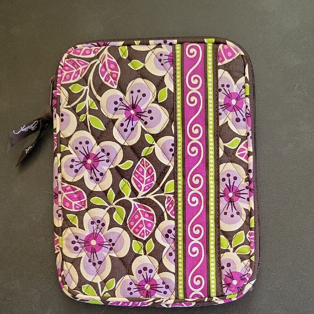 Vera Bradley Purple and Green Floral Tablet Sleeve